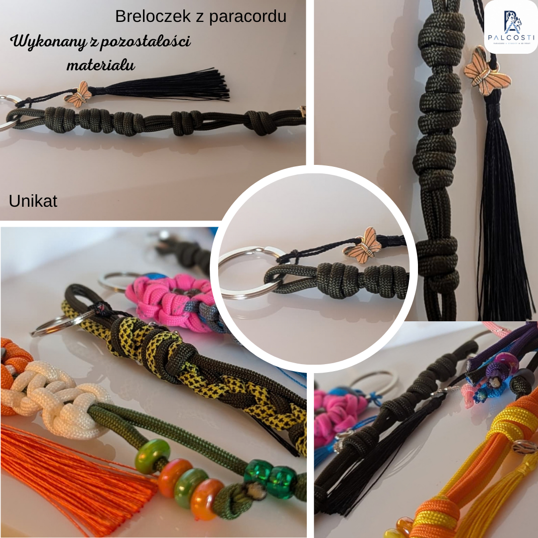 Breloczki z paracordu – Ręcznie wykonane unikaty