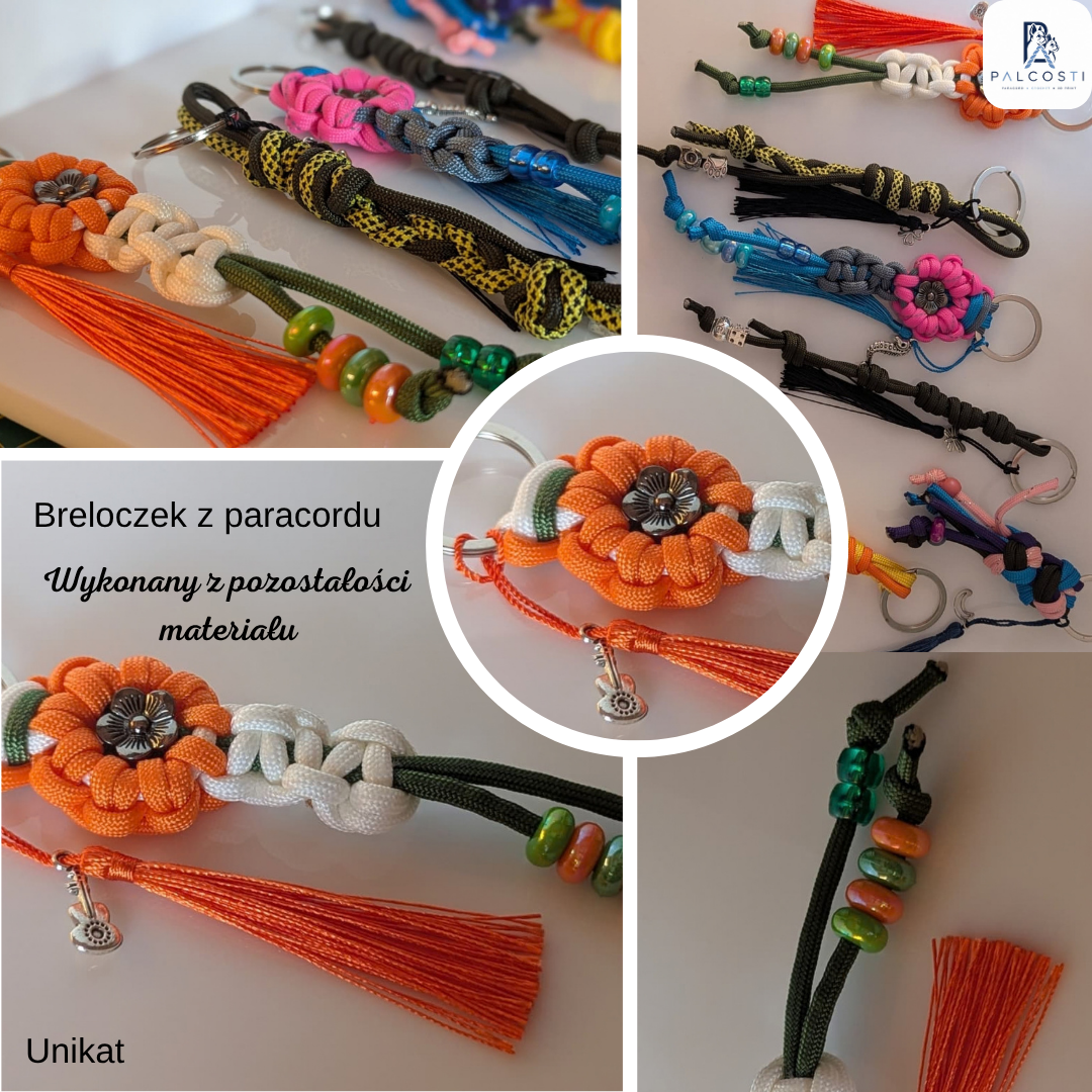 Breloczki z paracordu – Ręcznie wykonane unikaty