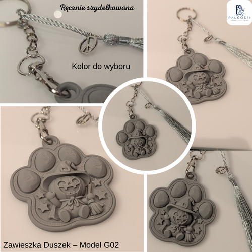 Breloczki 3D „Duszek” – Halloweenowe łapki